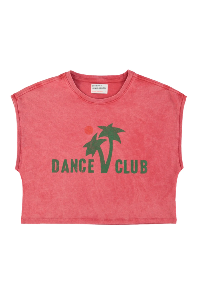 Sisters Department - Sleeveless t-shirt Coral "dance club"