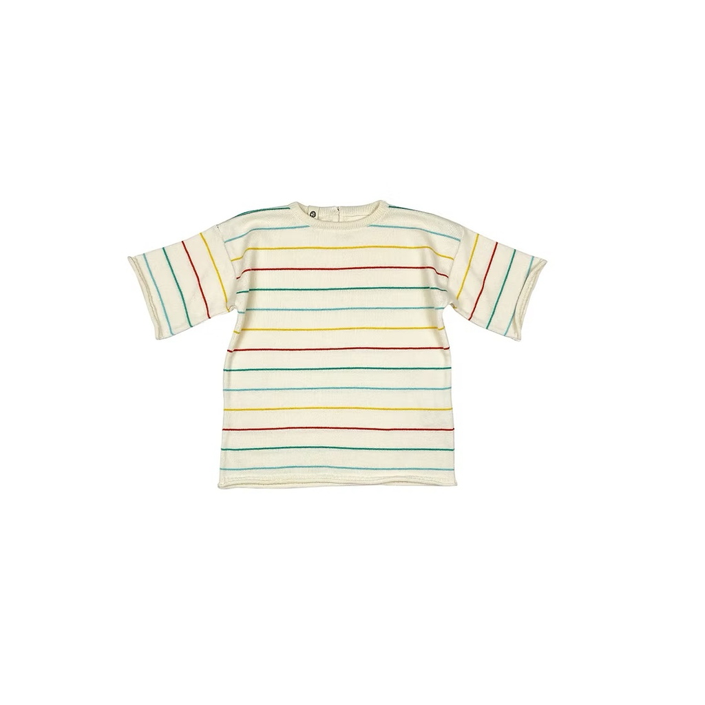 Bayiri - Stripes shirt milk (18 maand)