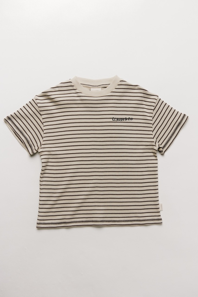 Claude & Co - Lenni coco stripe tee (12 maand)