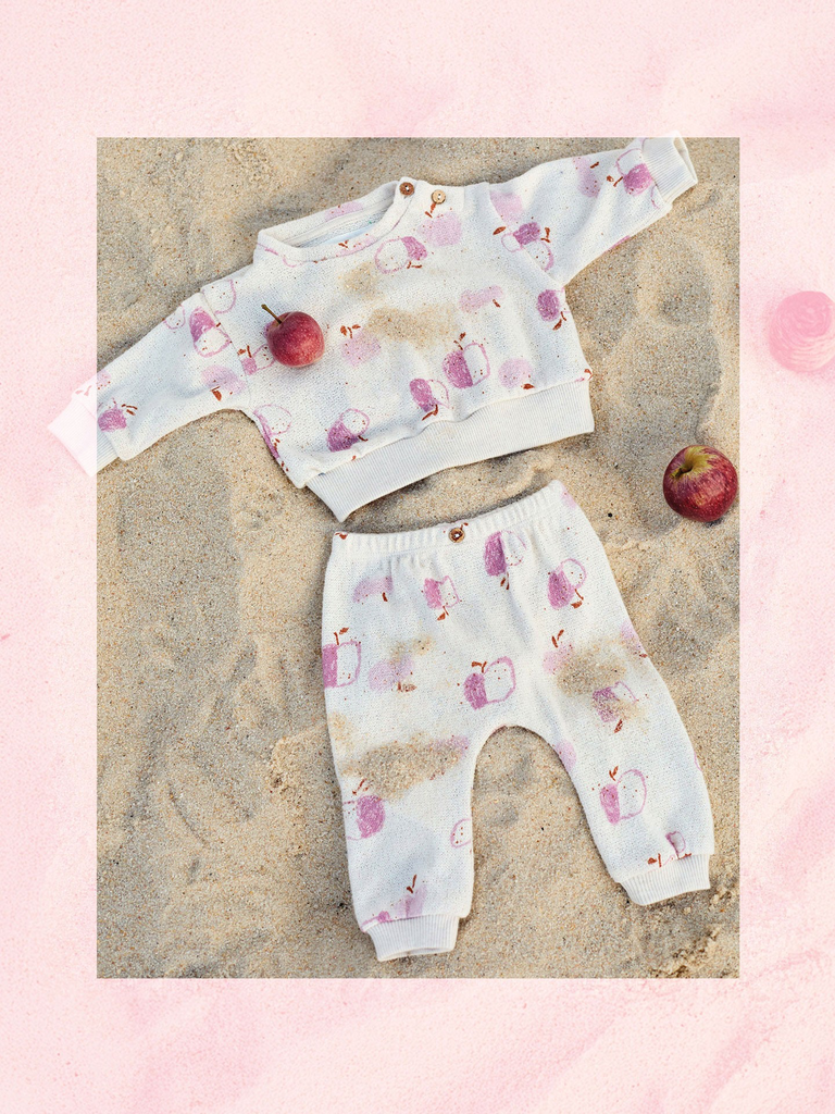 Play Up - Printed jersey sweater (apples sculpture)