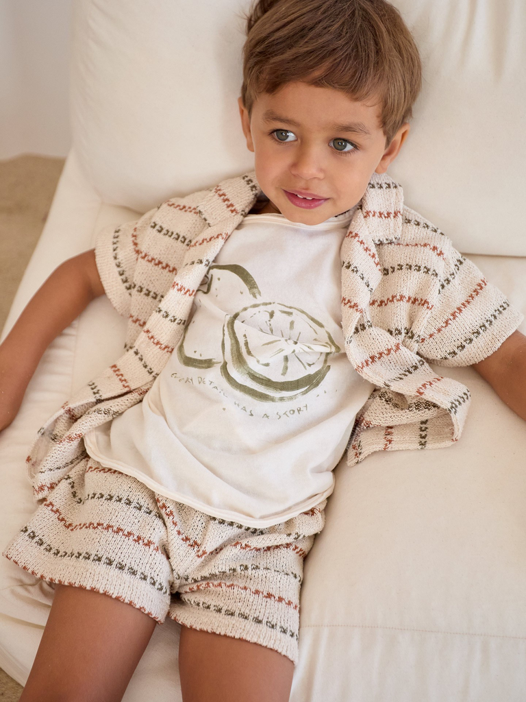 Play Up - Striped jersey shirt (sew) (6 maand)