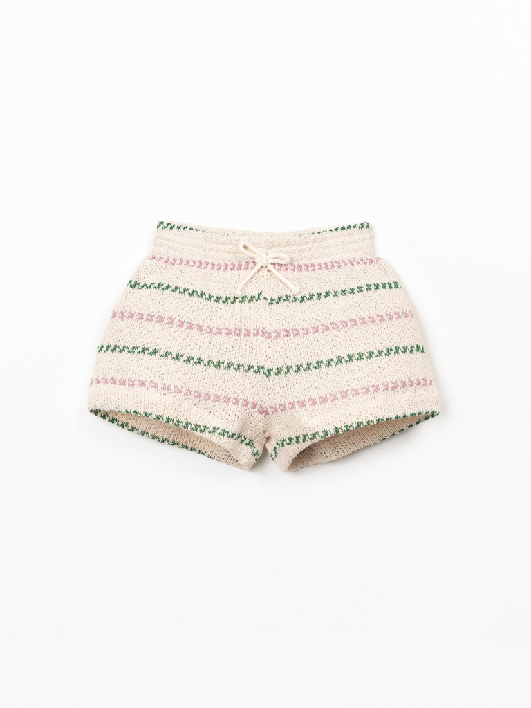 Play Up - Striped jersey shorts (sculpture) (3 maand)