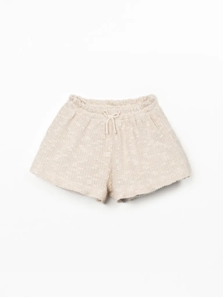 Play Up - Embellished piqué shorts (bio resin) (3 jaar)
