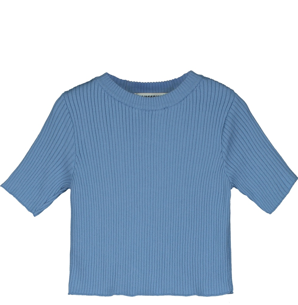 Tangerine - Knitted crew neck top - Baby blue (8 jaar)