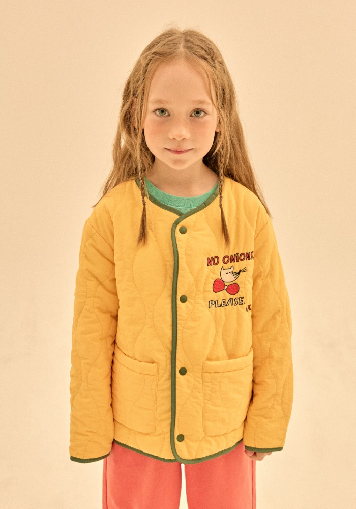 Jelly Mallow - Fox quilted jacket - Yellow (7 jaar)