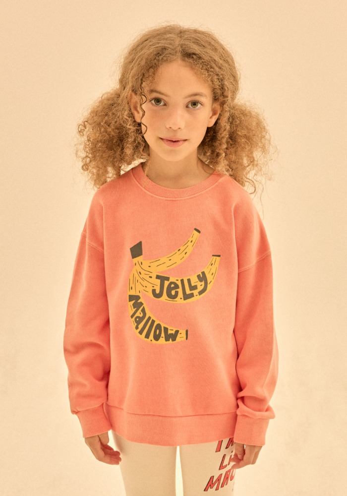 Jelly Mallow - Banana pigment sweatshirt - Orange