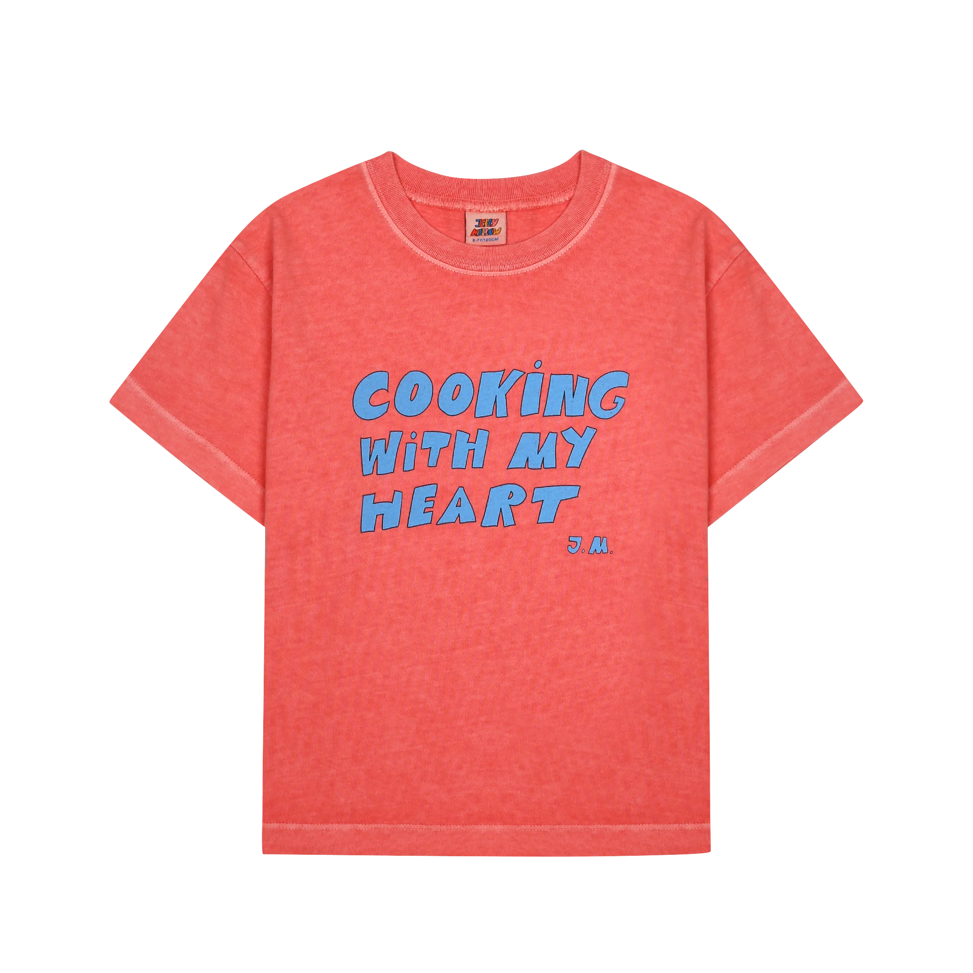 Jelly Mallow - Cooking heart pigment t-shirt - Red (24 maand)