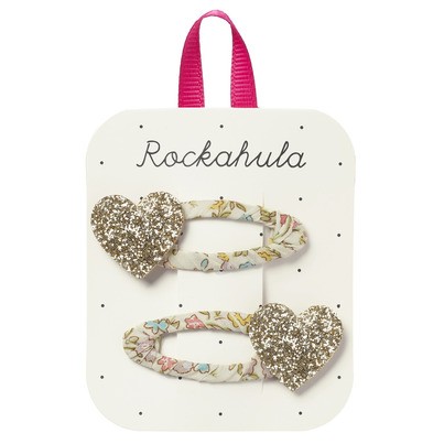 Rockahula - ✨ Glitter hart haarspeldjes