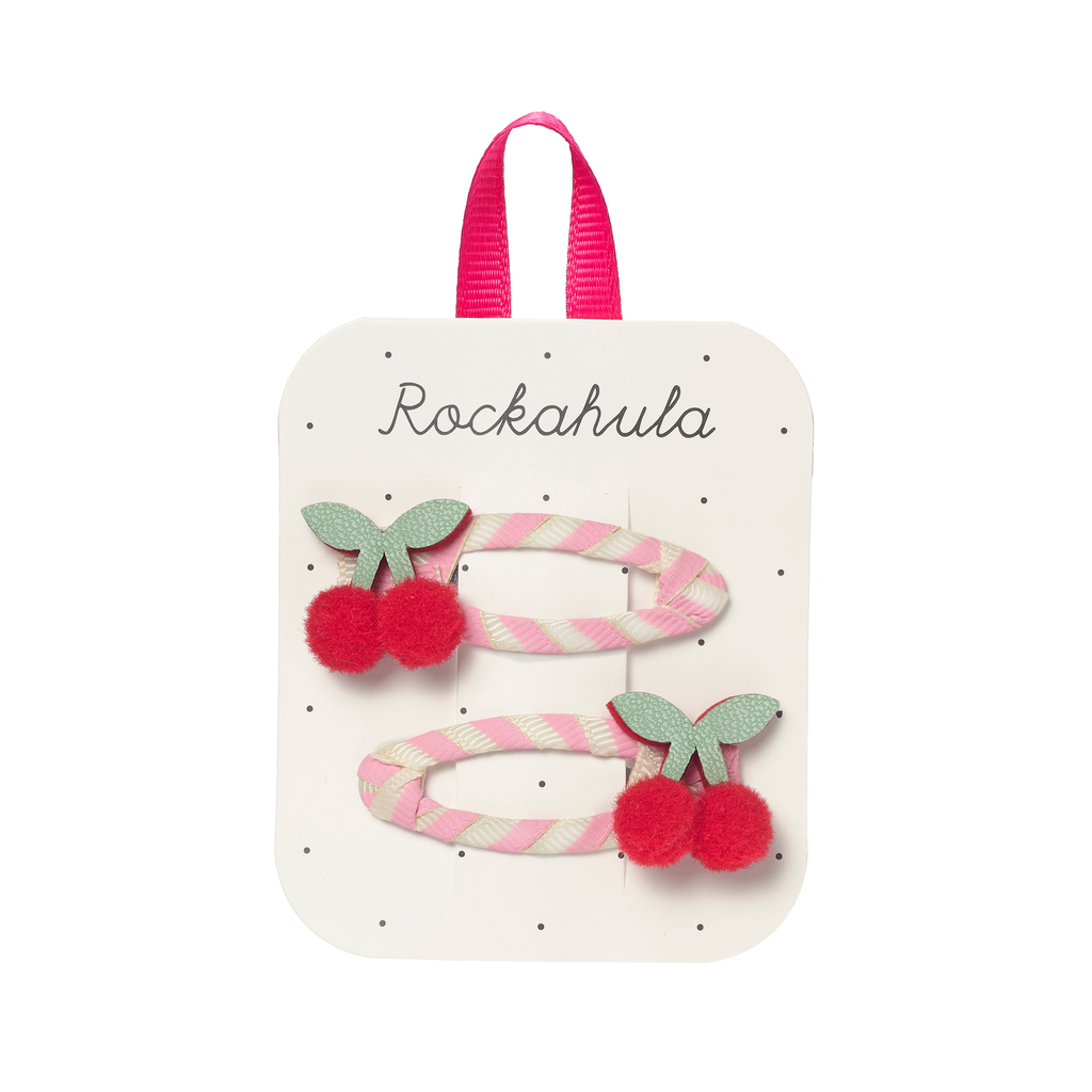 Rockahula - 🍒 Cherry Kiss gestreepte haarspeldjes