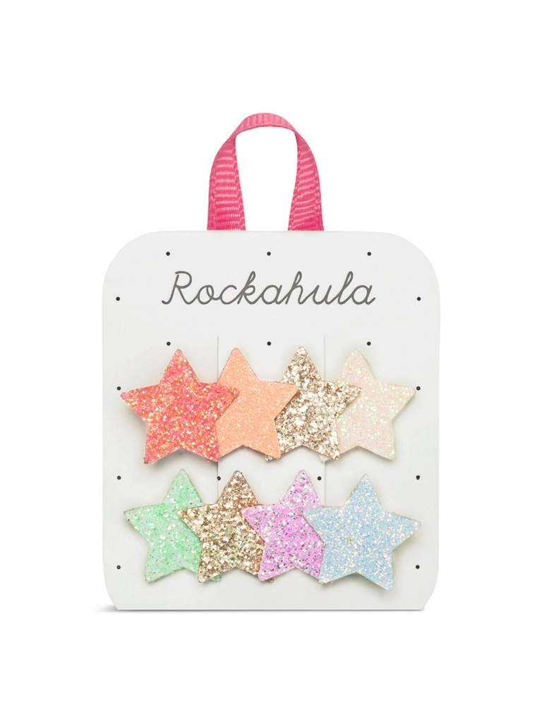 Rockahula - Rainbow Shimmer Star haarclips ⭐