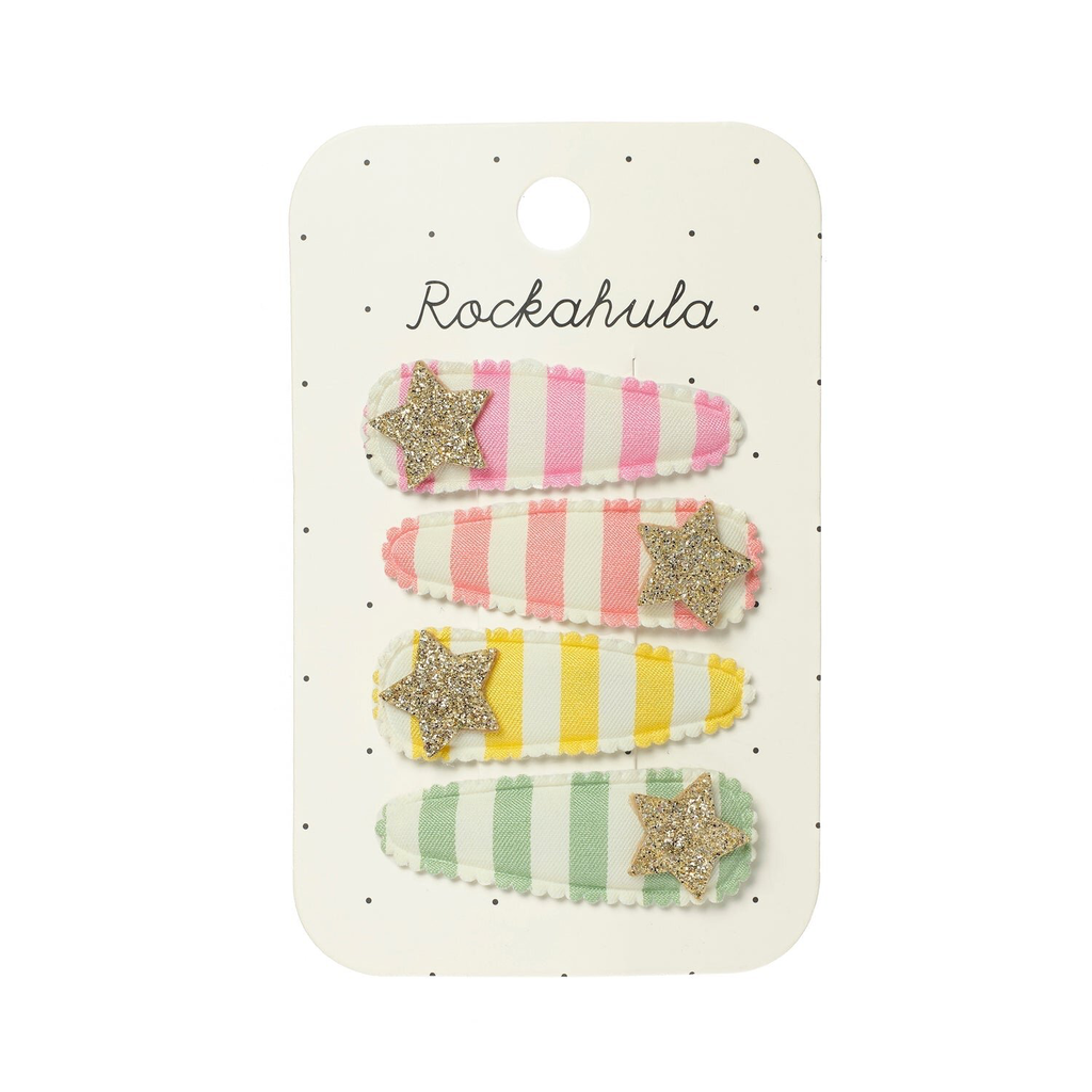Rockahula - Stripy Star haarclip set ⭐