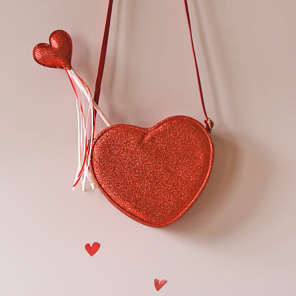 Rockahula - Love Heart glitter tas ❤️