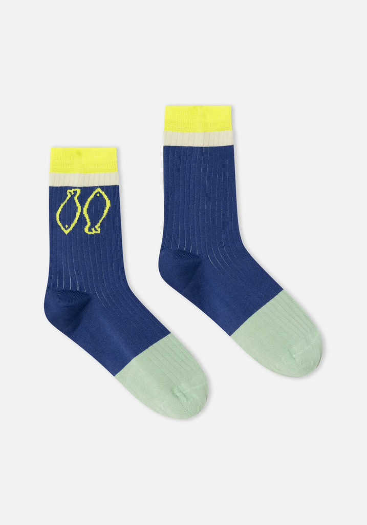 Dr Bloom - Blue Fish Socks 🐟💙