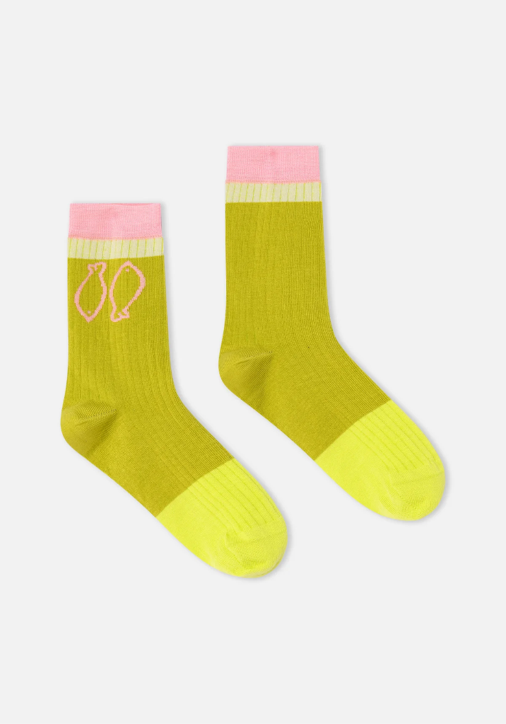 Dr Bloom - Pistachio Fish Socks 🐟💚