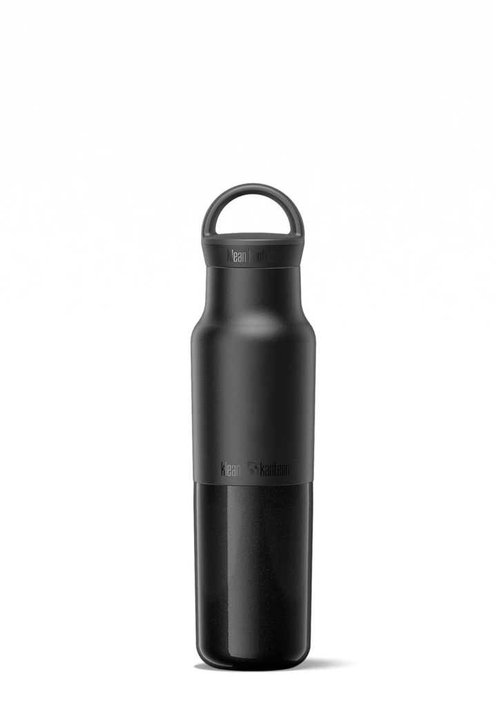 Klean Kanteen - Zwarte isolatiefles (591ml)