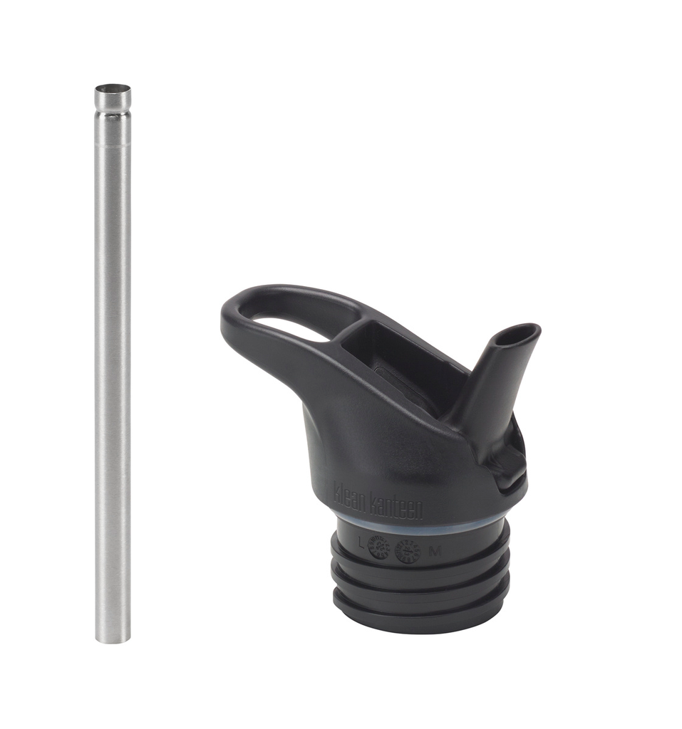 Klean Kanteen - Flip Seal Sport Cap met roestvrijstalen rietje