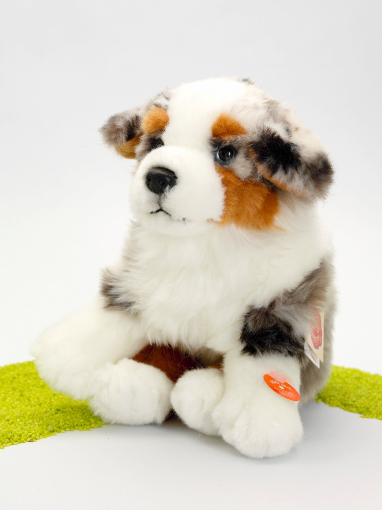 Teddy Hermann - Australian Shepherd Puppy Zittend 22 cm
