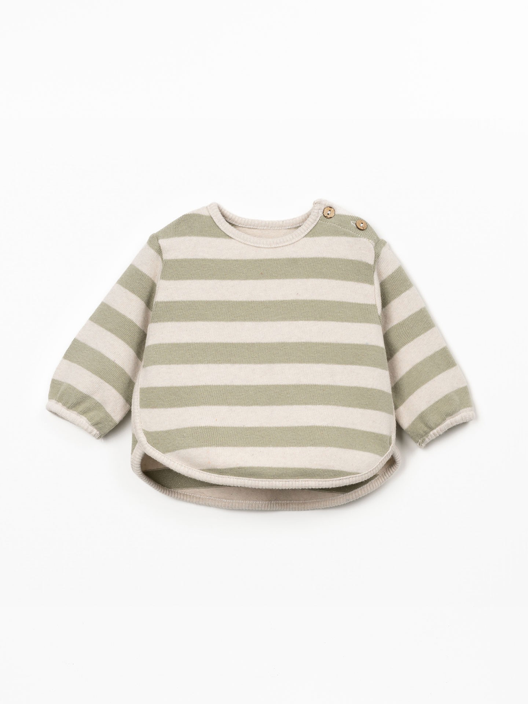Play Up – Khaki Stripe Baby Sweater (6 maand)