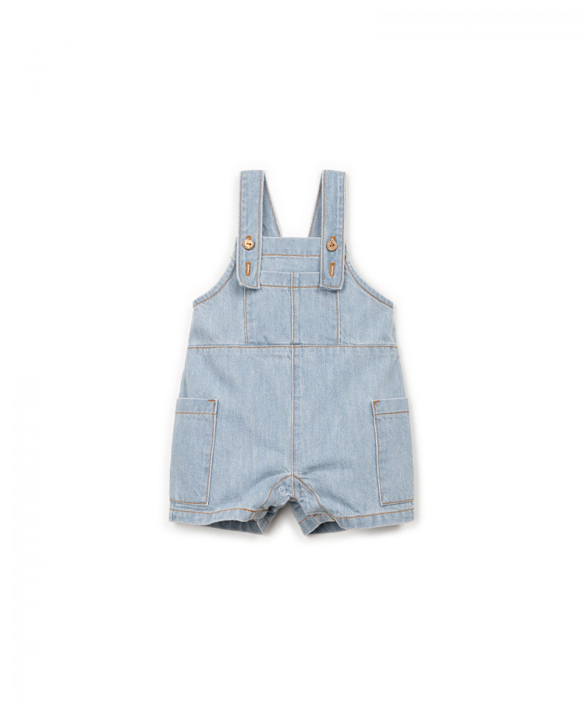 Play Up – Denim Baby Jumpsuit 💙🌿 (3 maand)