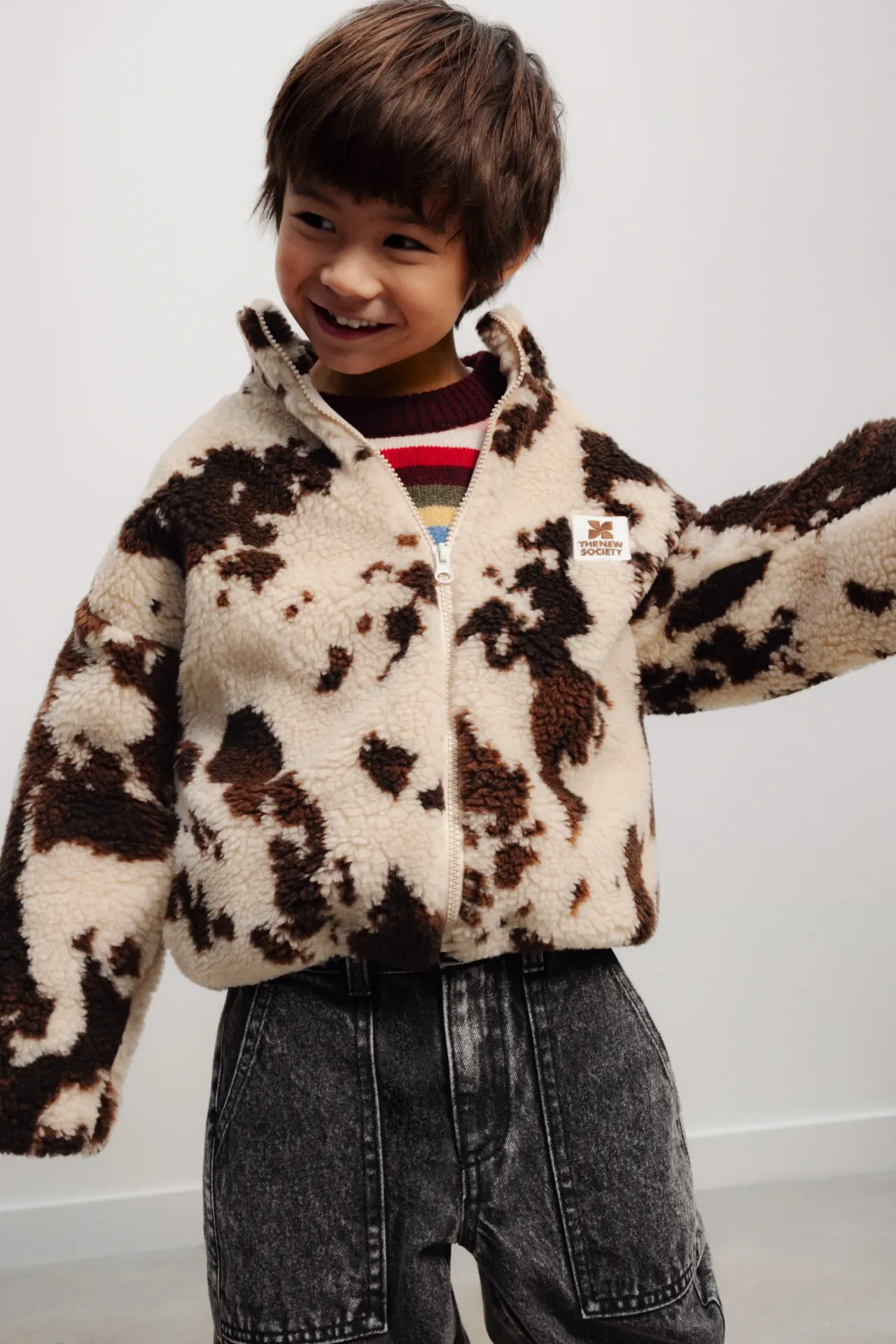 The New Society – Wynn Jacket Cow Print
