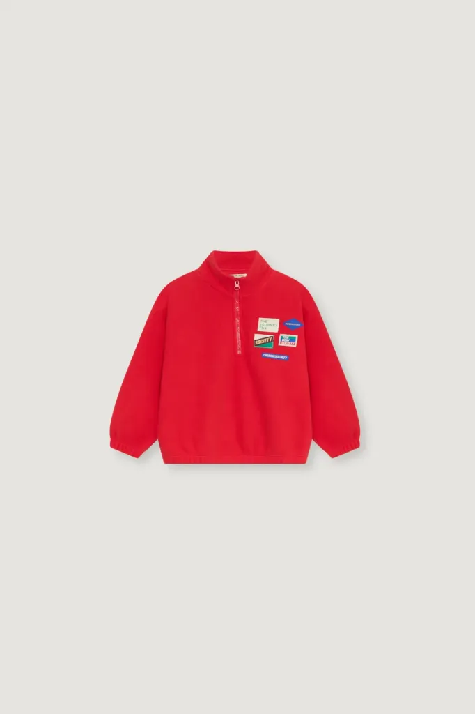 The New Society – Cloudy Fleece Sweatshirt Chinese Red