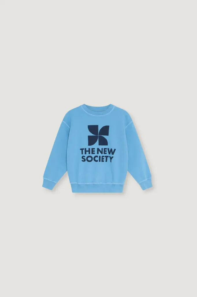 The New Society – TNS Logo Sweatshirt Cyaneus