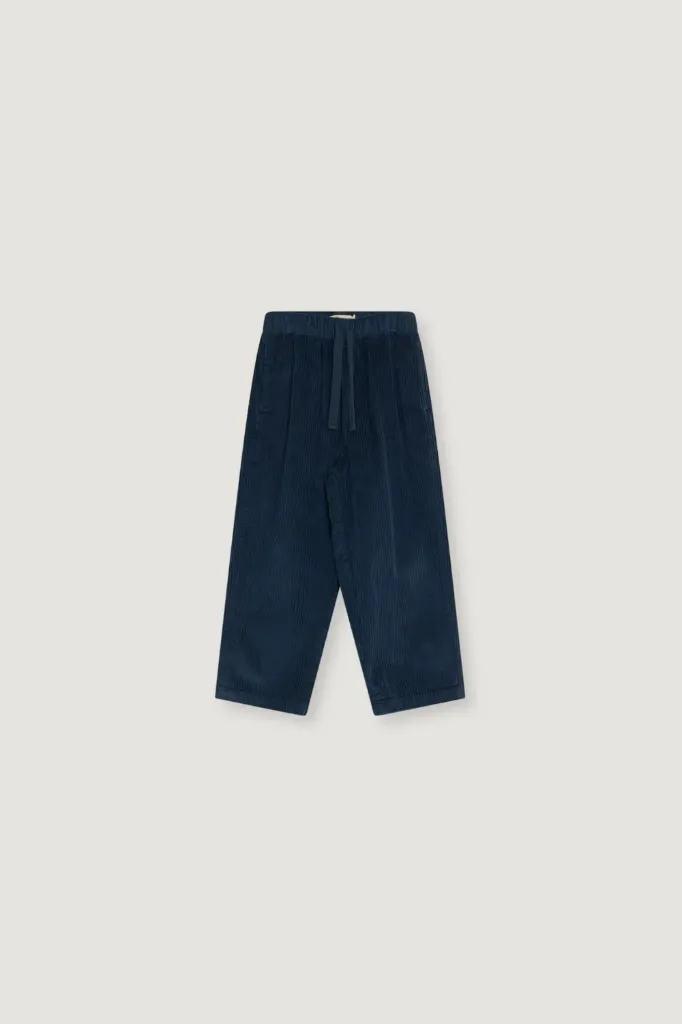 The New Society – Elio Corduroy Trouser Black Iris