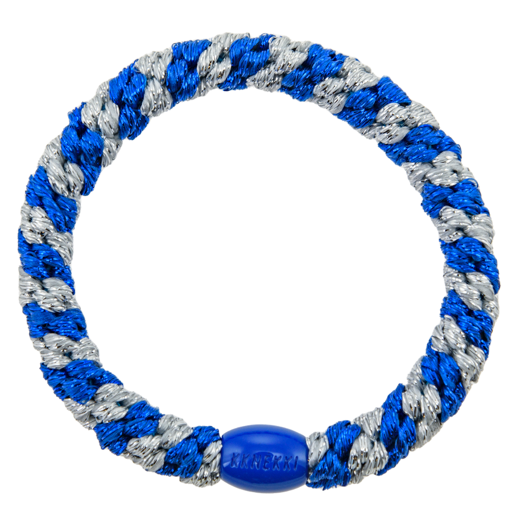 Kknekki – Electric Blue Silver Glitter Stripe