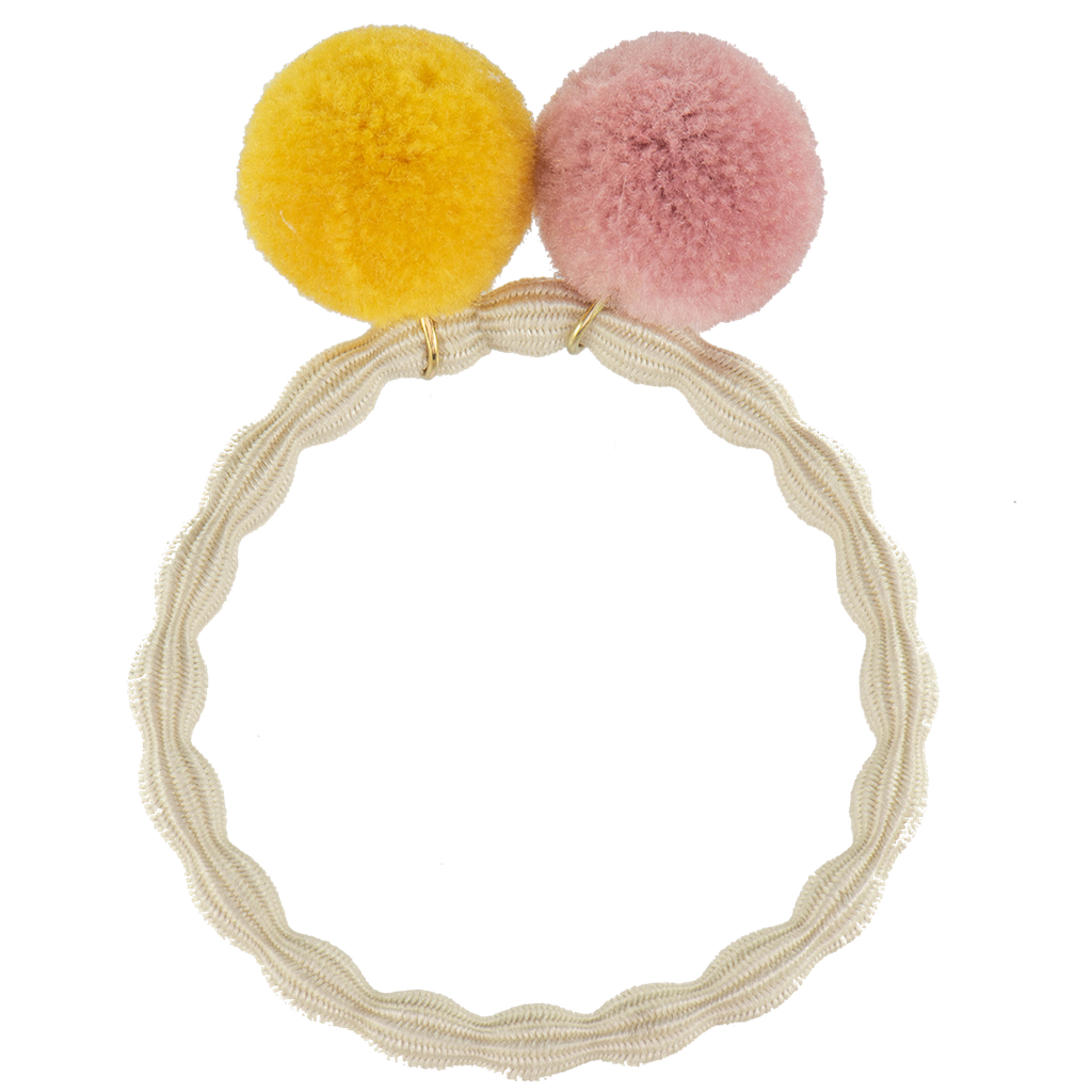 Kknekki – PomPom Hair Tie Ivory