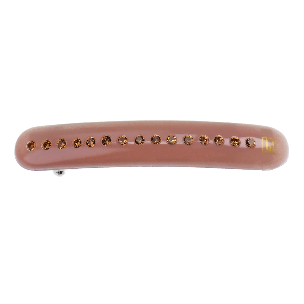 Bon Dep – Rounded Clip Swarovski Pink