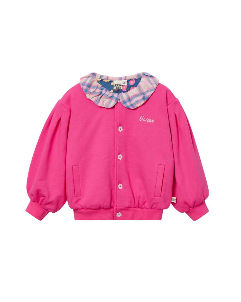 Goldie + Ace – Puff sleeve collar cardigan