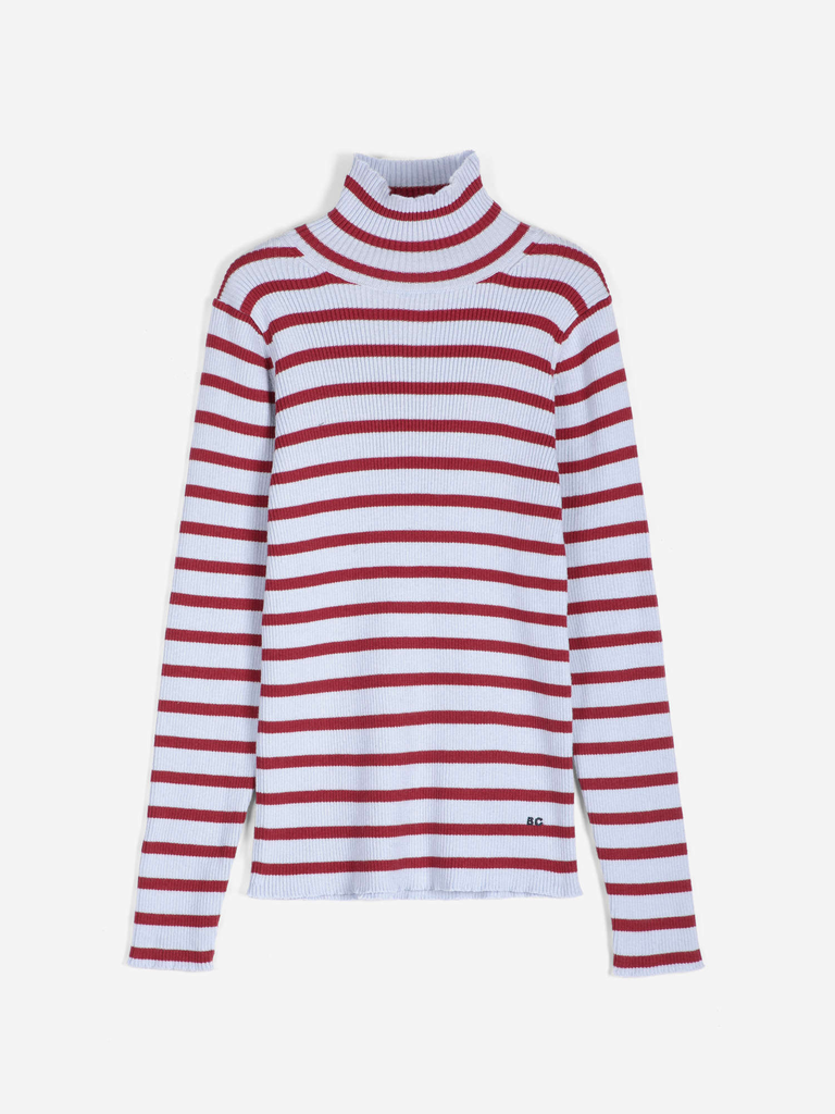 Bobo Choses – Striped Turtleneck Wool-Cotton Jumper (XS - 34)