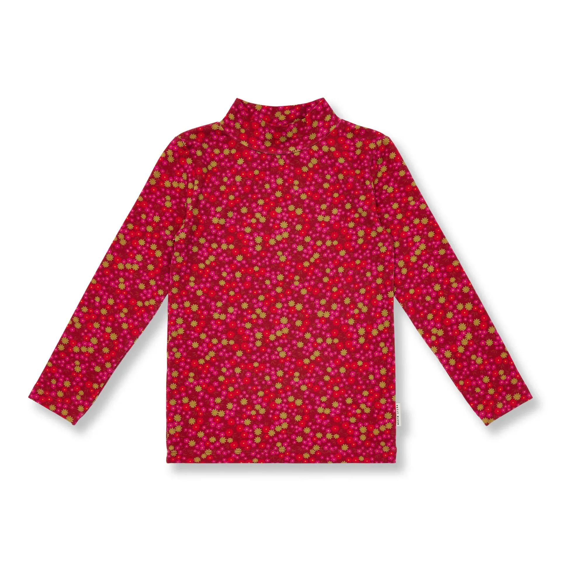 Petit Blush – Turtle Neck Winter Flower AOP (2 jaar)