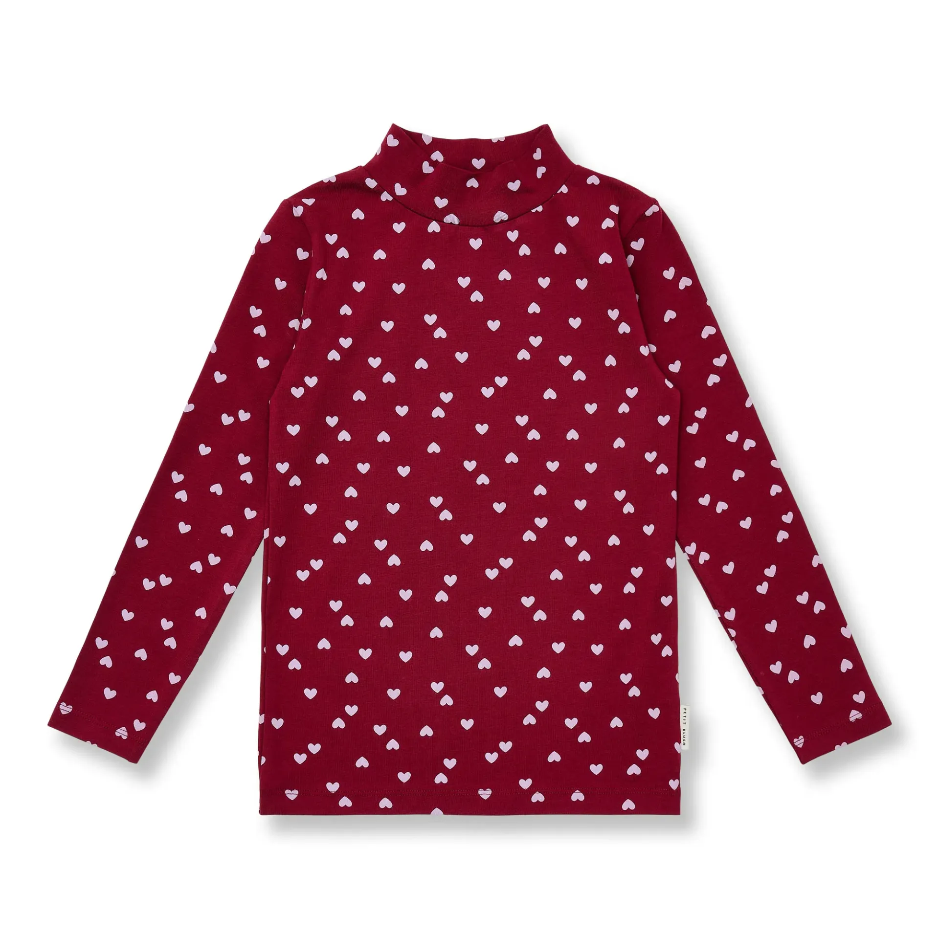 Petit Blush – Turtle Neck Hearts AOP (2 jaar)