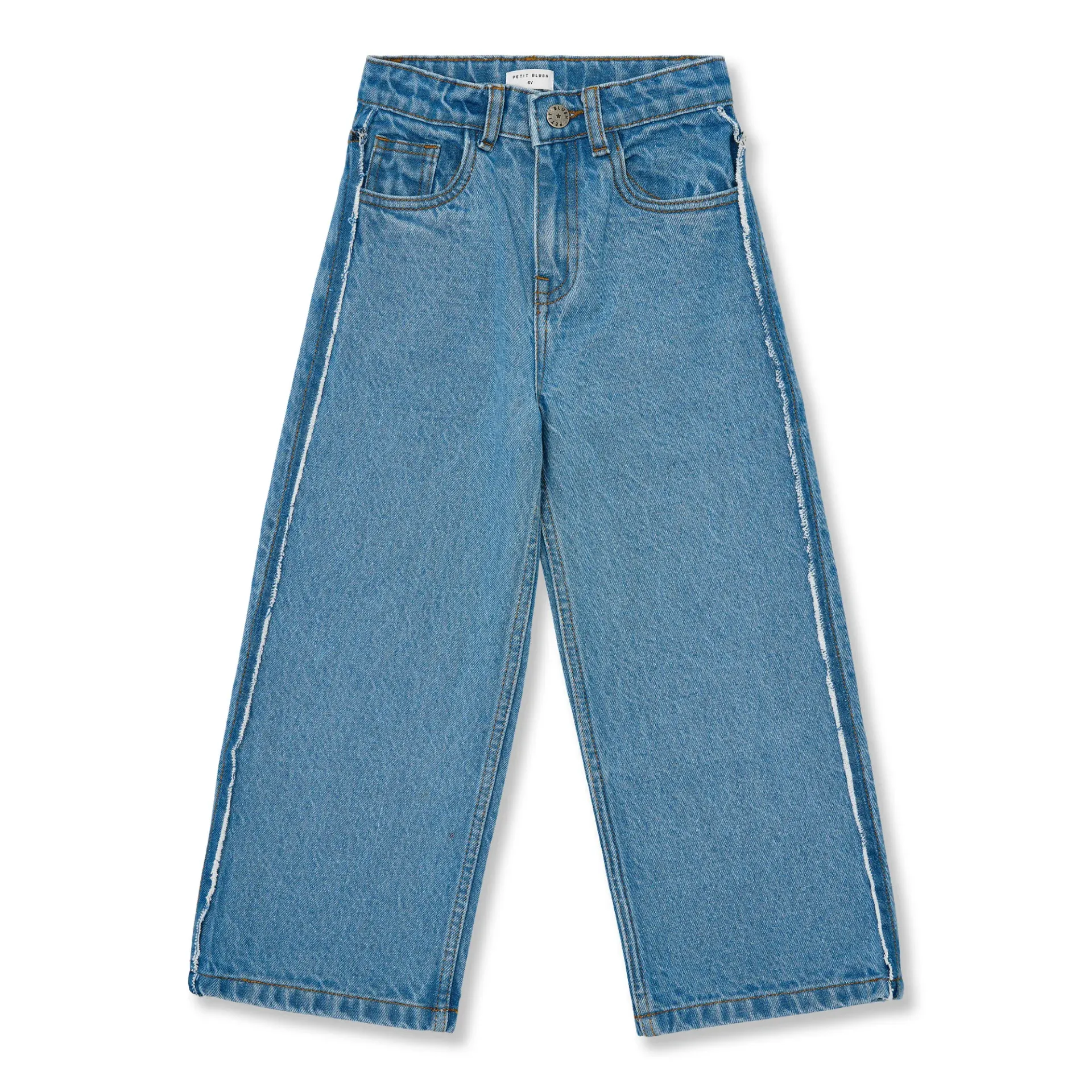 Petit Blush – Wide Leg Jeans Mid Blue