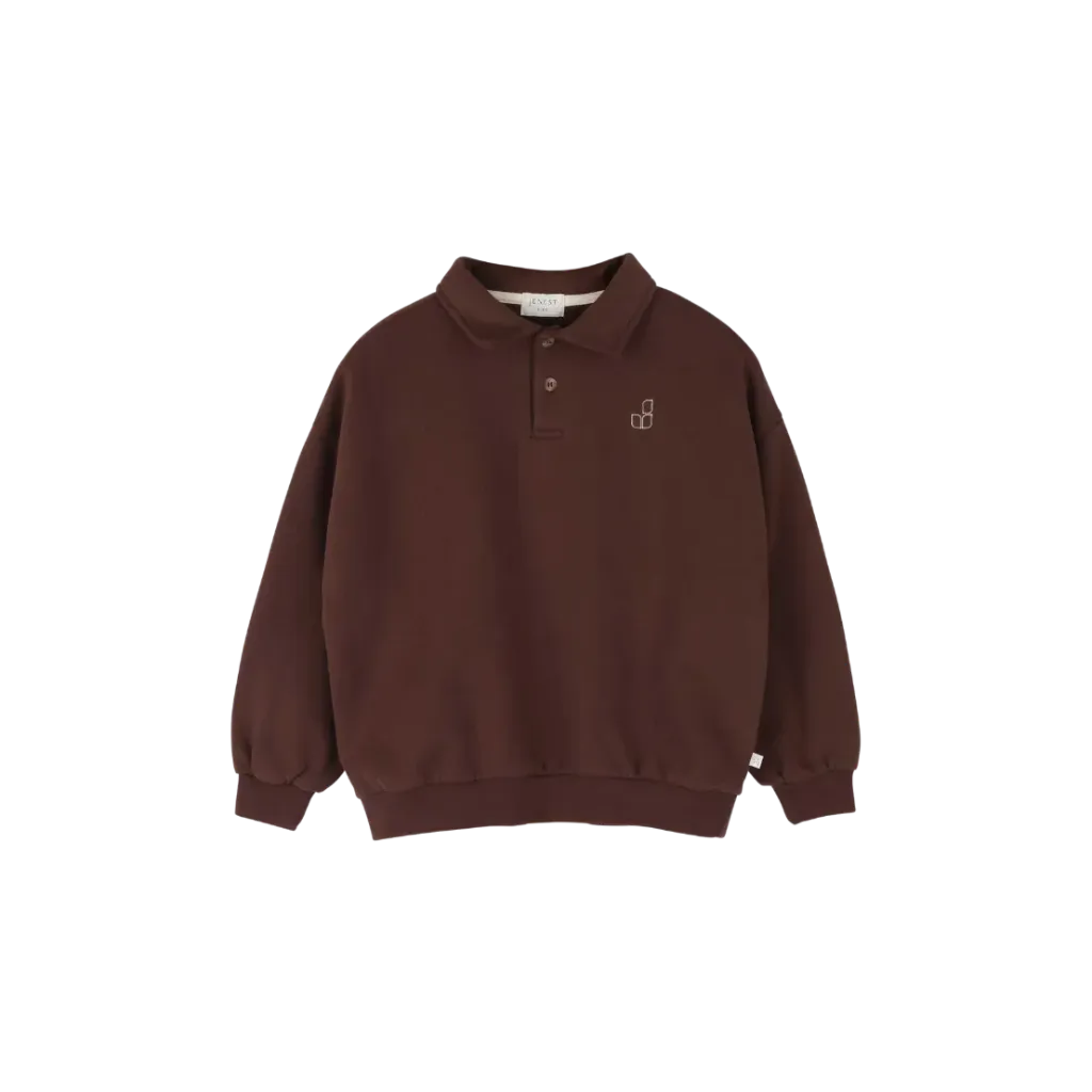 Jenest – Cameron Polo Sweater Fondant Brown