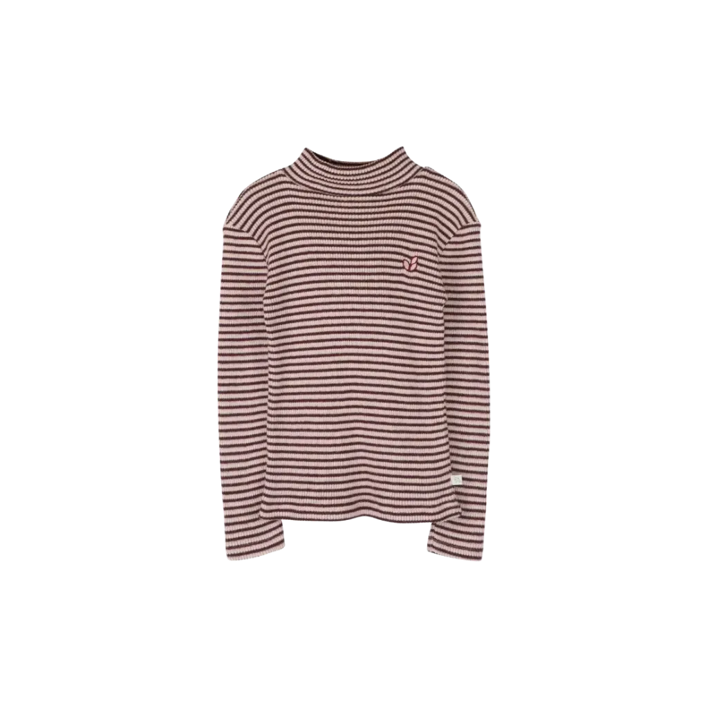 Jenest – Tara Turtle Neck LS T-Shirt Rose Bordeaux