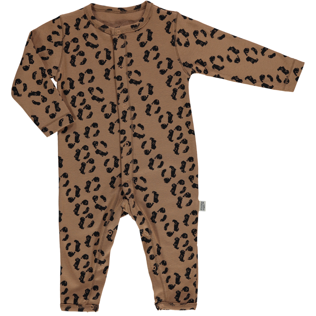 Poudre organic - Pyjama airelle - Leopard