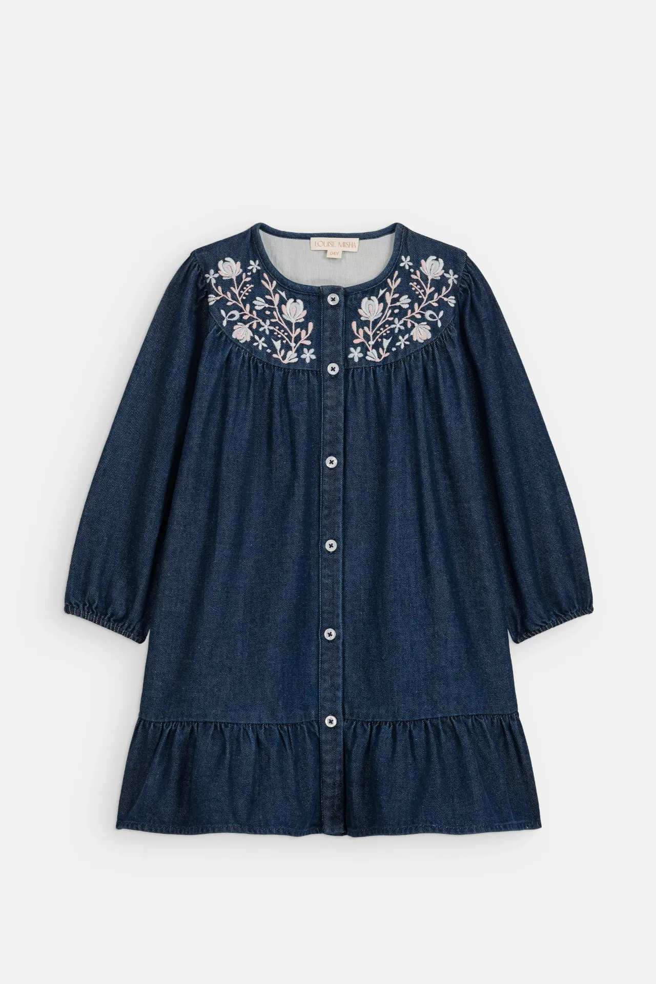 Louise Misha - Massilou Jurk (Indigo Denim)