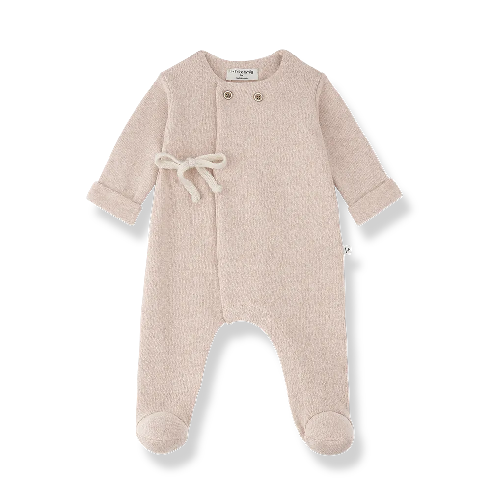 1+ in the family - Havre Jumpsuit met Voetjes (Nude)