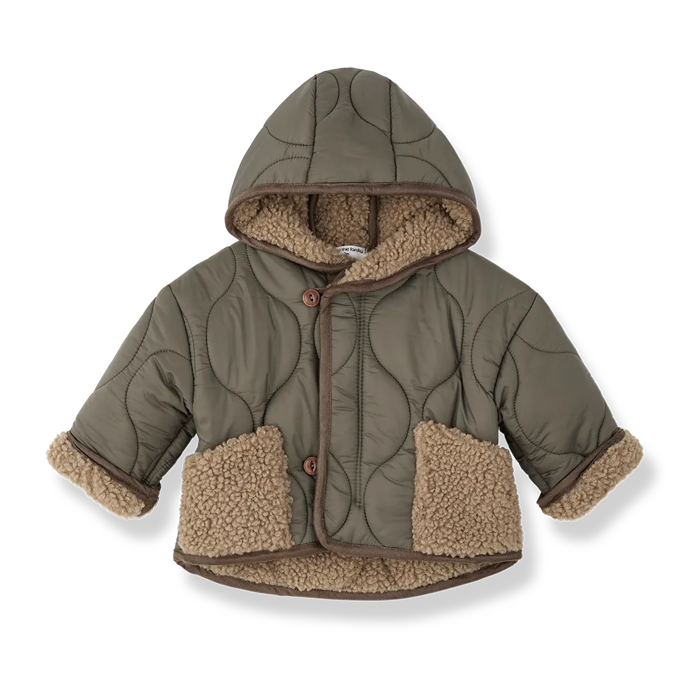 1+ in the family - Calgary Gewatteerde Jas (Khaki)