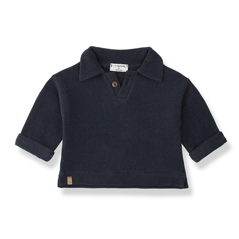 1+ in the family - Monterosso Polo Sweater (Blue)