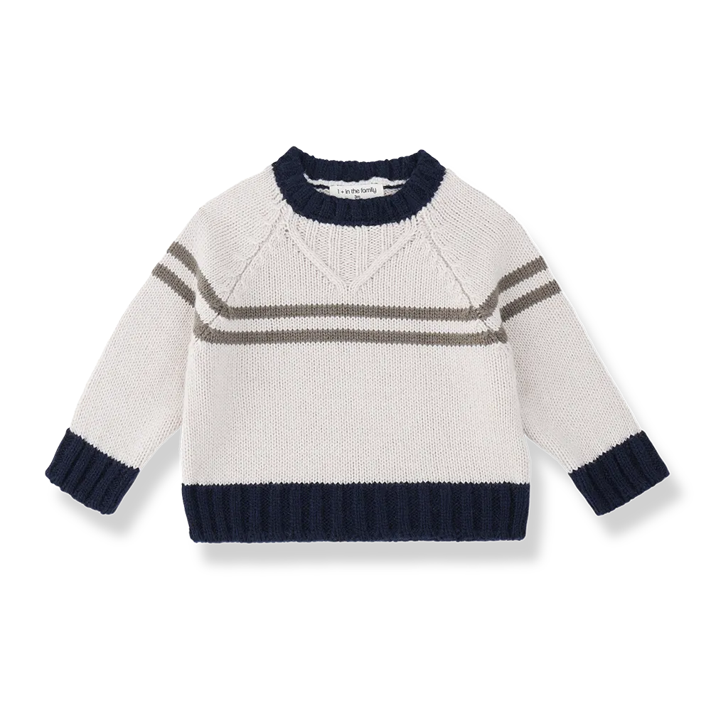 1+ in the family - Torino Sweater (Rice)