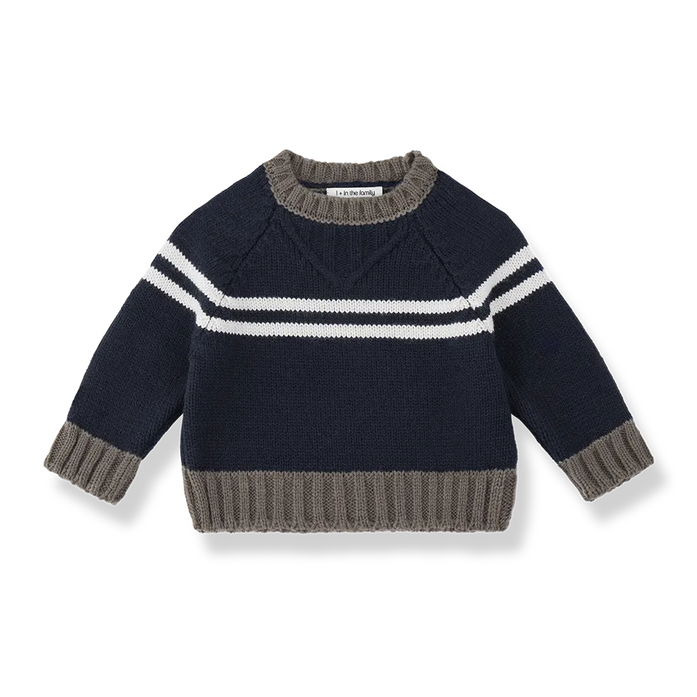 1+ in the family - Torino Sweater (Blue)