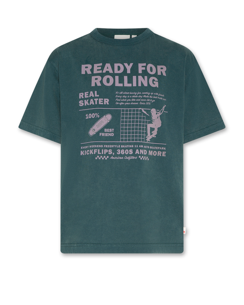 AO76 - Terry Skater T-shirt (Dark Green)