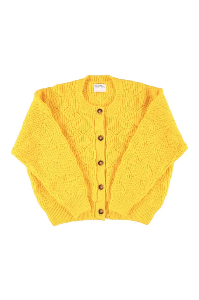 Sisters Department - Knitted Soft Cardigan (Yellow)