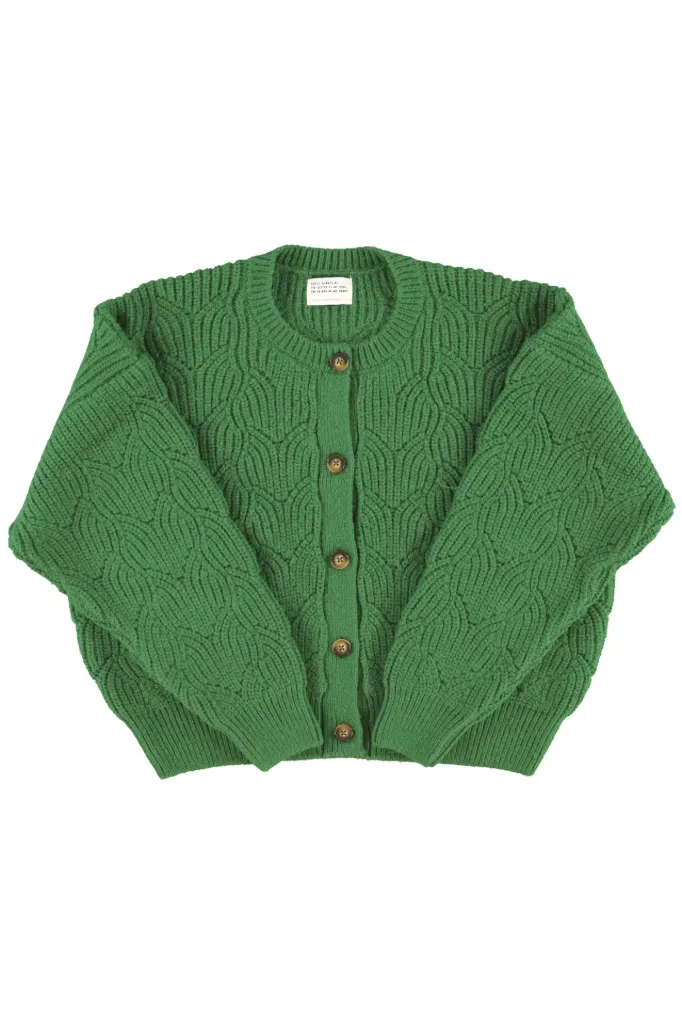 Sisters Department - Knitted Soft Cardigan (Green)