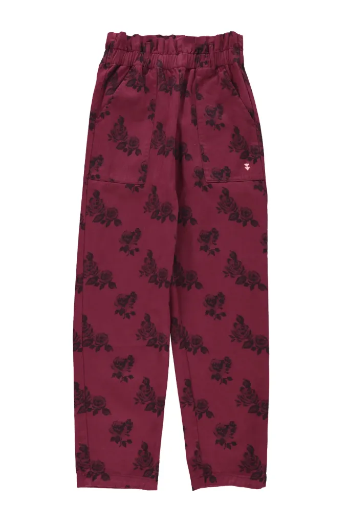 Sisters Department - Broek (Bordeaux Black Roses)