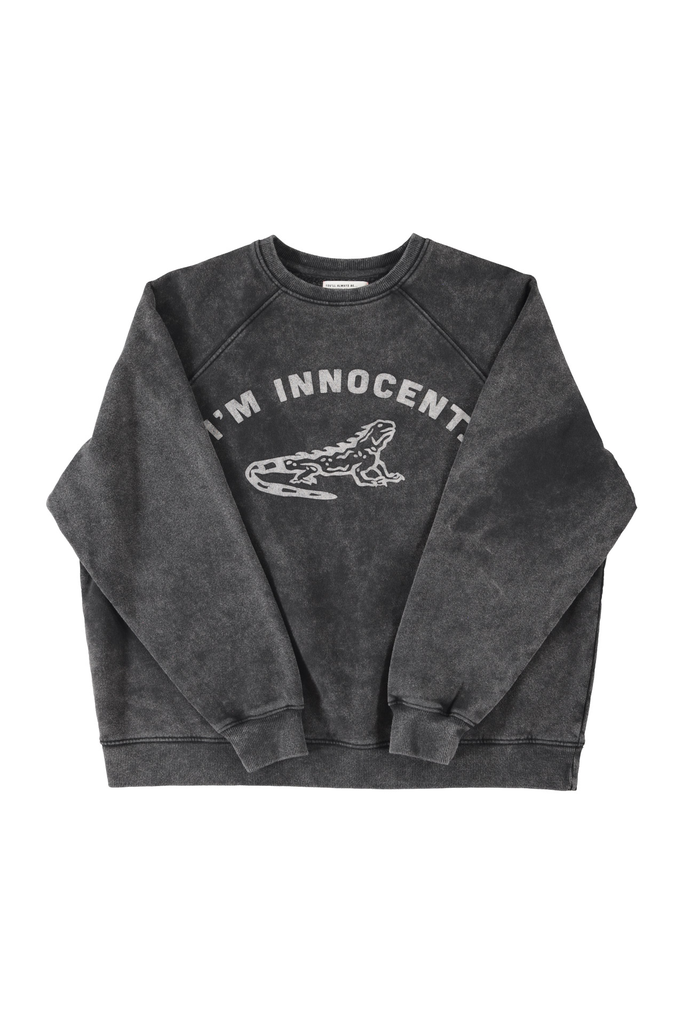 Sisters Department - I’m Innocent Sweater (Faded Black)