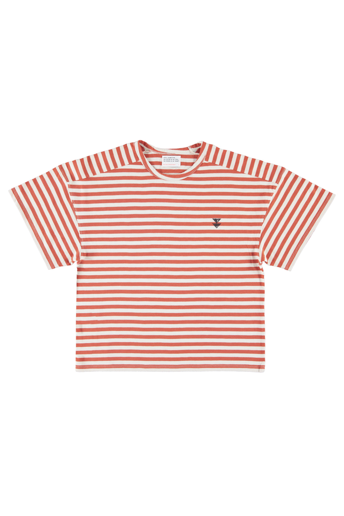 Sisters Department - Gestreepte T-shirt (Red & Ecru)